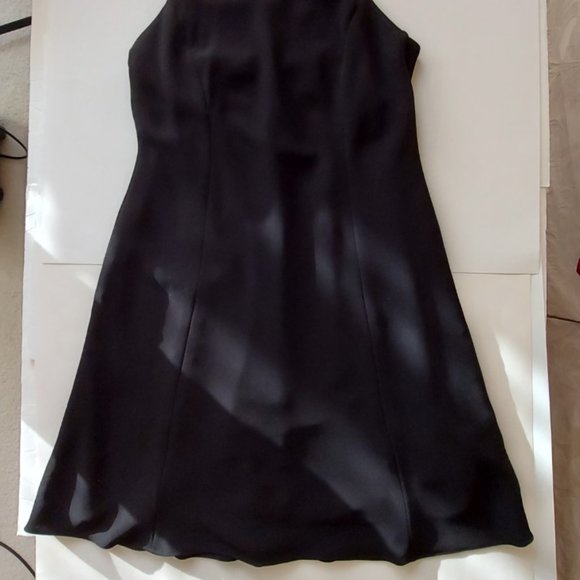 Black Halter-Style Petite Dress - Size 14P - Worn Once - Picture 5 of 8
